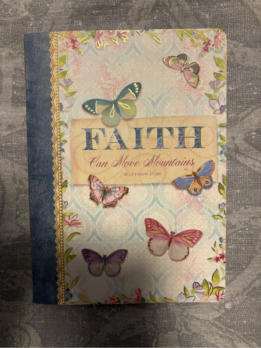 Faith Can Move Mountains Butterfly Journal